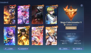 Conta muito boa de mobile legends ex imortal
