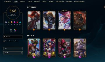 Conta 566 skins lvl 1065