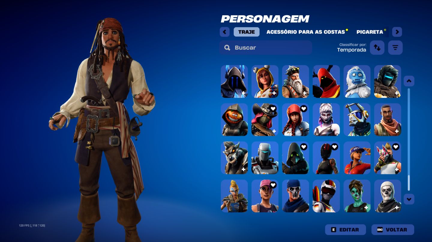 CONTA FORTNITE OG / STACKED 264 SKINS + STW FOUNDER