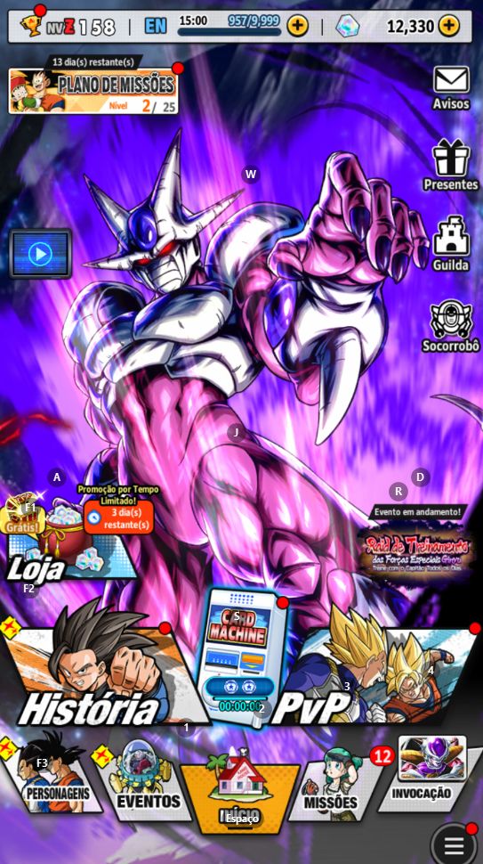 DRAGON BALL LEGENDS 2 ULTRA 2 LEGEND 14 LFS+ 12 MIL CRISTAIS (ANDROID)
