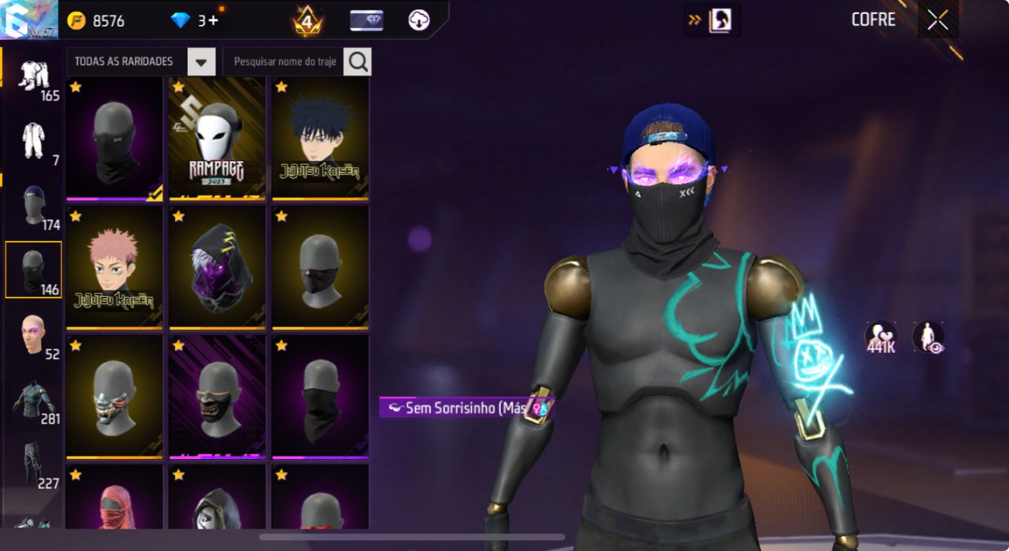 CONTA DE FREE FIRE | SUPER GEMADA | TANTAS ROUPAS Q N COUBE | FULL ATT PROMOÇÃO