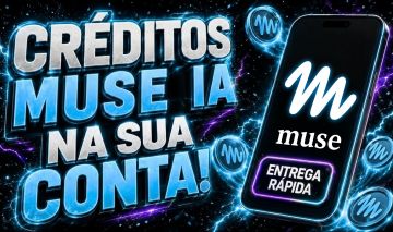 Recarga de tokens Muse AI - Entrega Rápida (Parecido com Manus, Claude, Kiro)