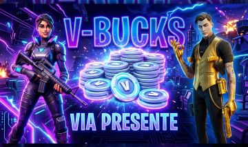 Skins e Gestos Fortnite Via Presente V-Bucks Mais Barato