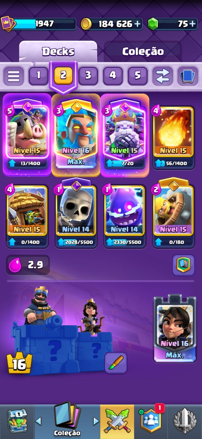 Conta Clash Royale Nível 16 | ! Conta Clash Royale Nível 16 | Desde 2018
