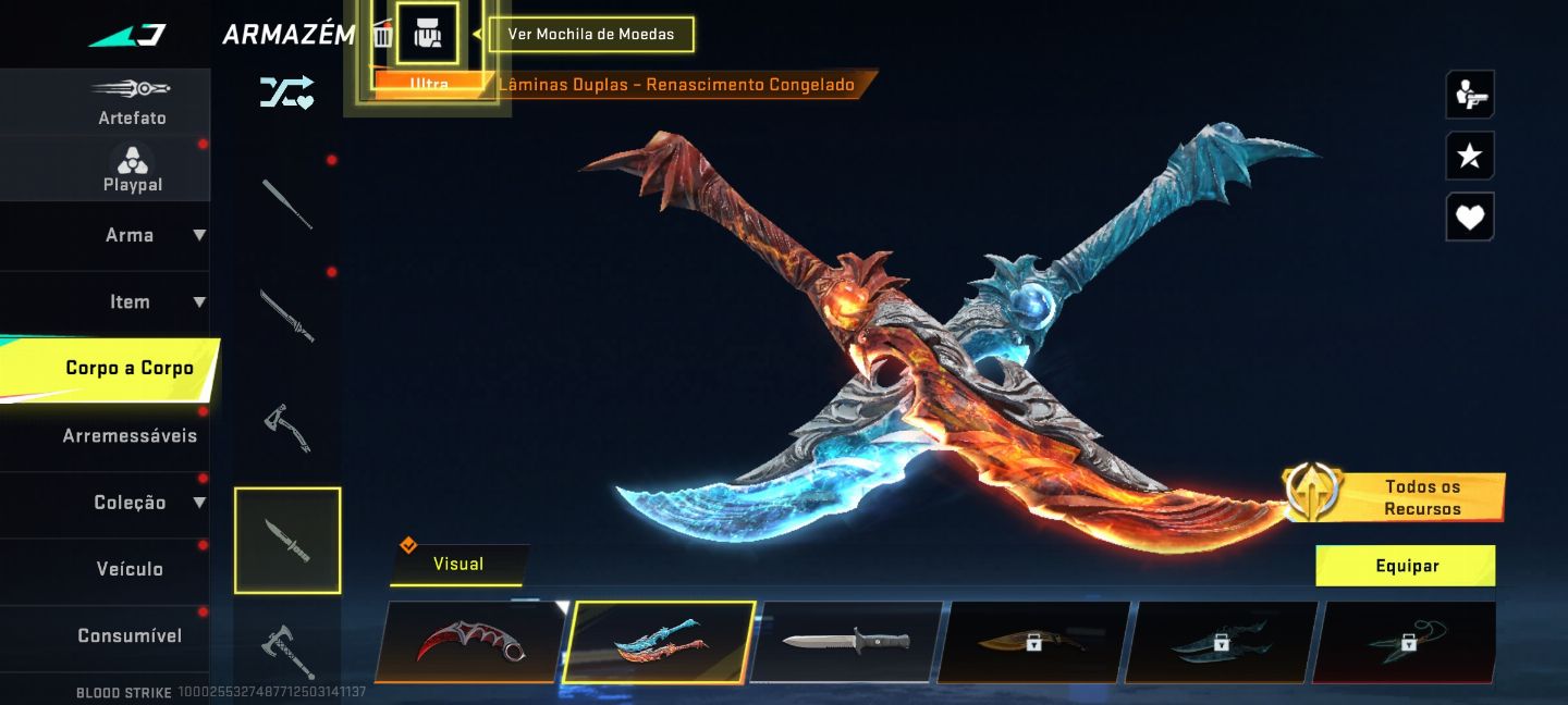 Conta blood strike com algumas Eternas