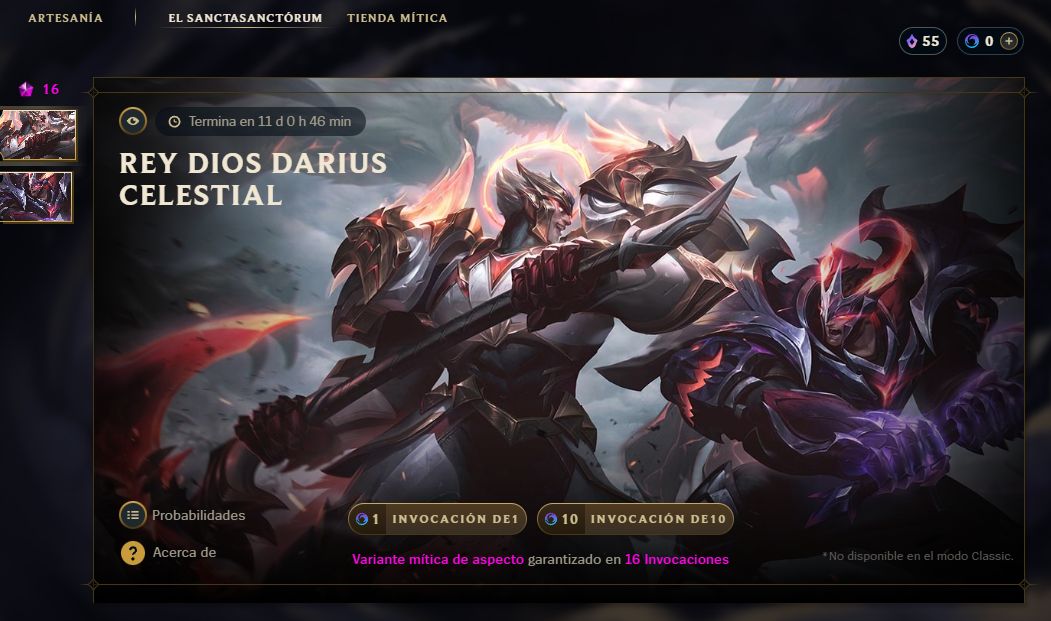 Conta de lol 429 skins - skin exaltada - finalizador e mt mais