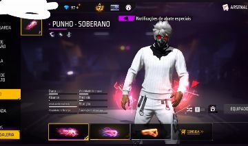 Conta de Free Fire level 71 gemada