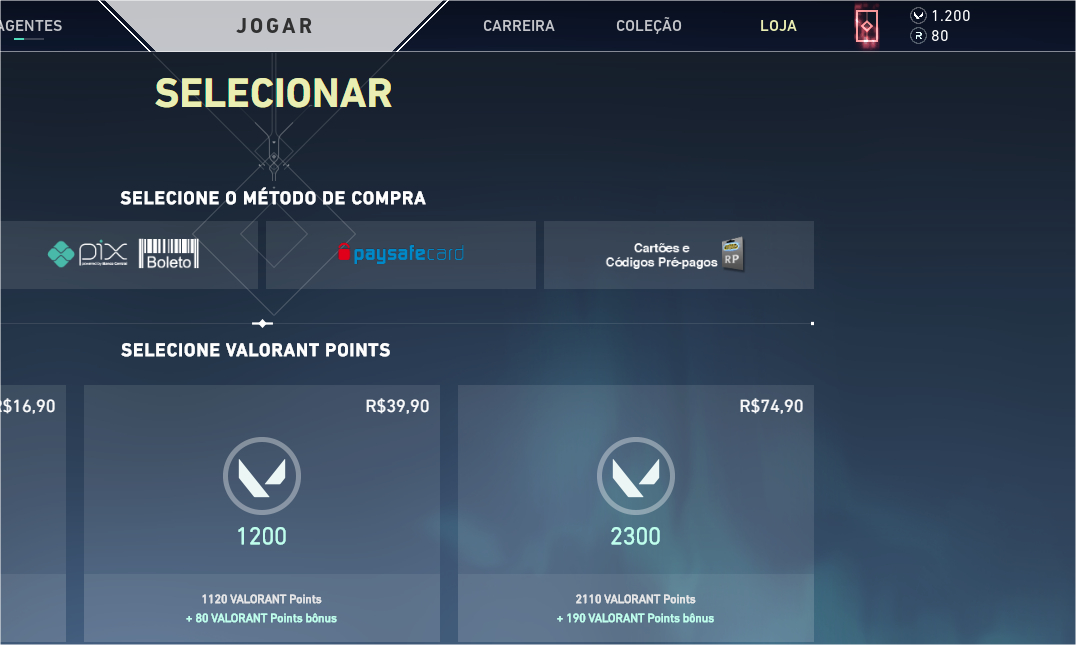 Conta Valorant com + R$ 600 em SKINS DESCONTASSO