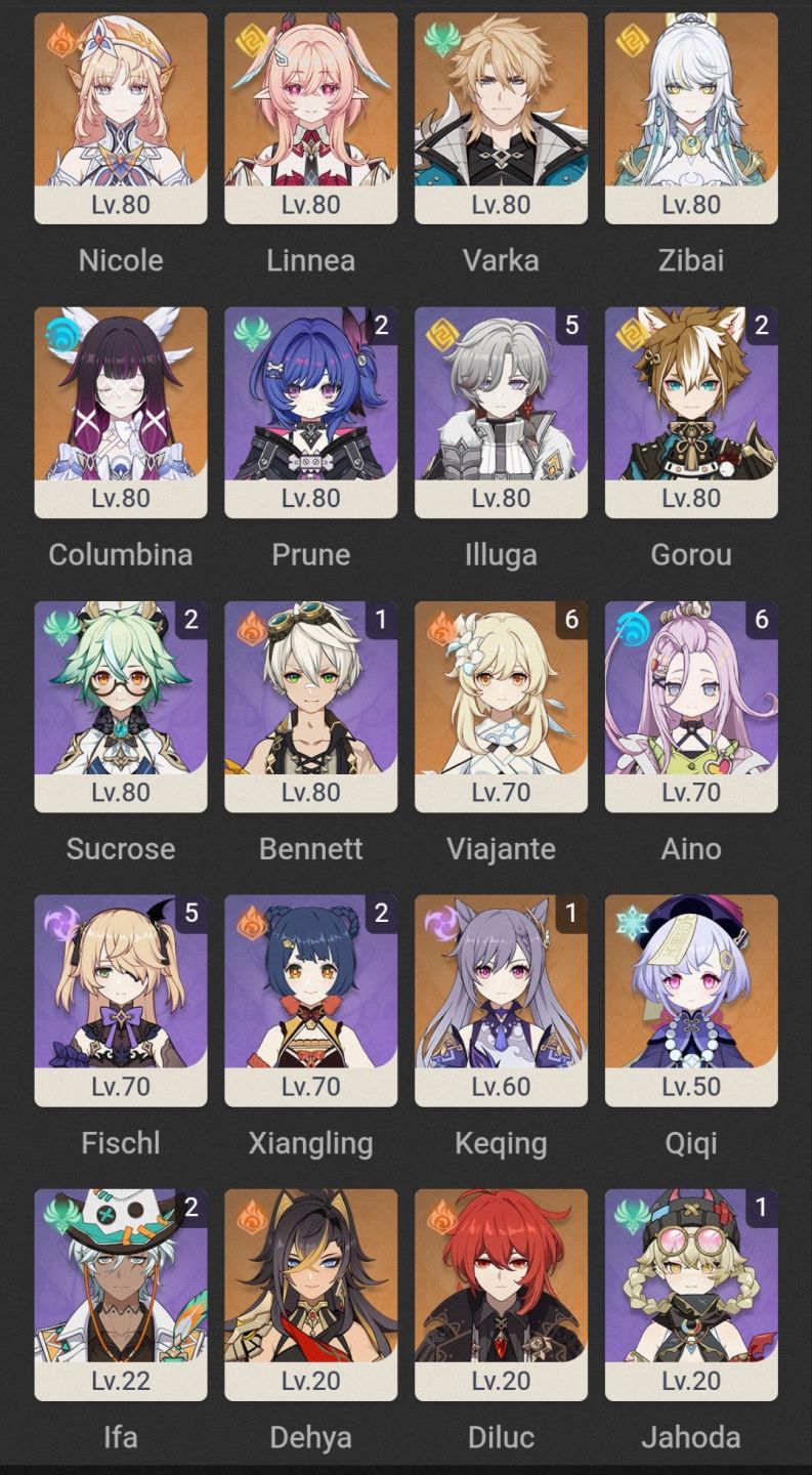 Conta de Honkai + Genshin | Evanescia, Robin Summereto e 21T5