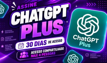CHAT GPT PLUS I 30 DIAS I ENTREGA AUTOMÁTICA I COMPARTILHADO MX 4 PESSOAS I