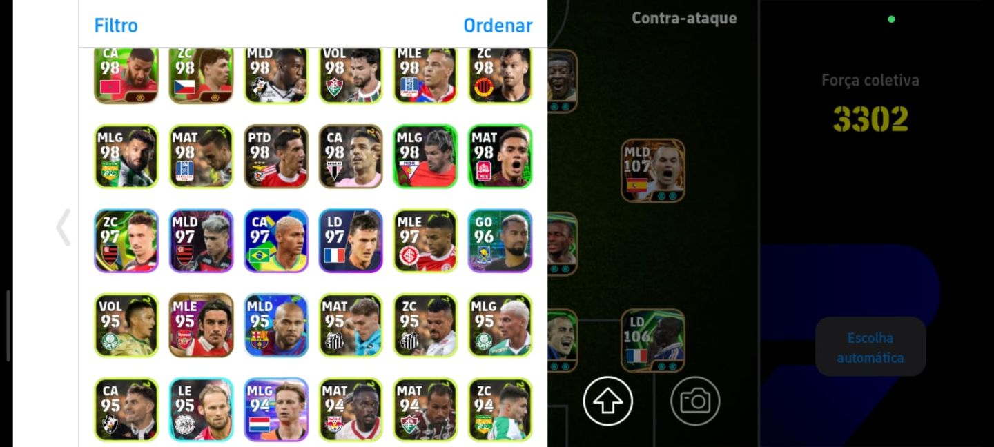 [PROMOÇÃO] CONTA DE EFOOTBALL COM 3302 DE FORÇA COLETIVA ( LEIA A DESCRIÇÃO )