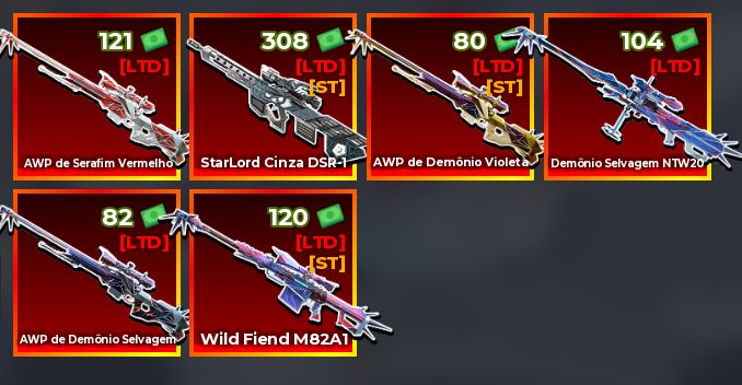 SNIPER ARENA SKINS RARAS ROBLOX!