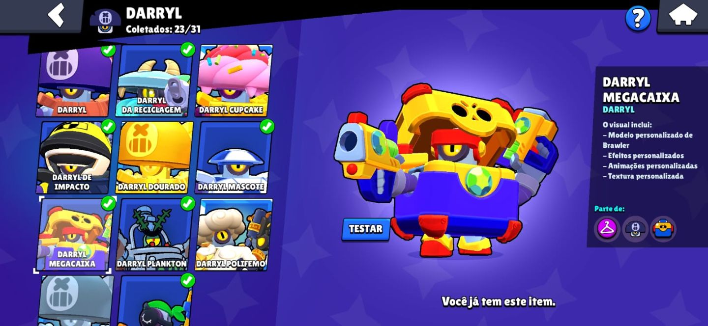 Conta de Brawl Stars | 91K de Troféus | Skins Exclusivas! | Criação: 2020 | Rara