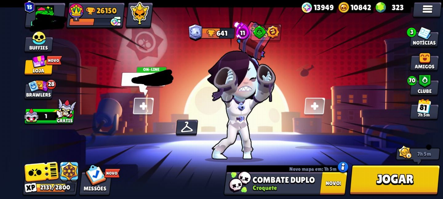 CONTA DE BRAWL STARS 26000 TROFÉUS E DESDE DE 2021!