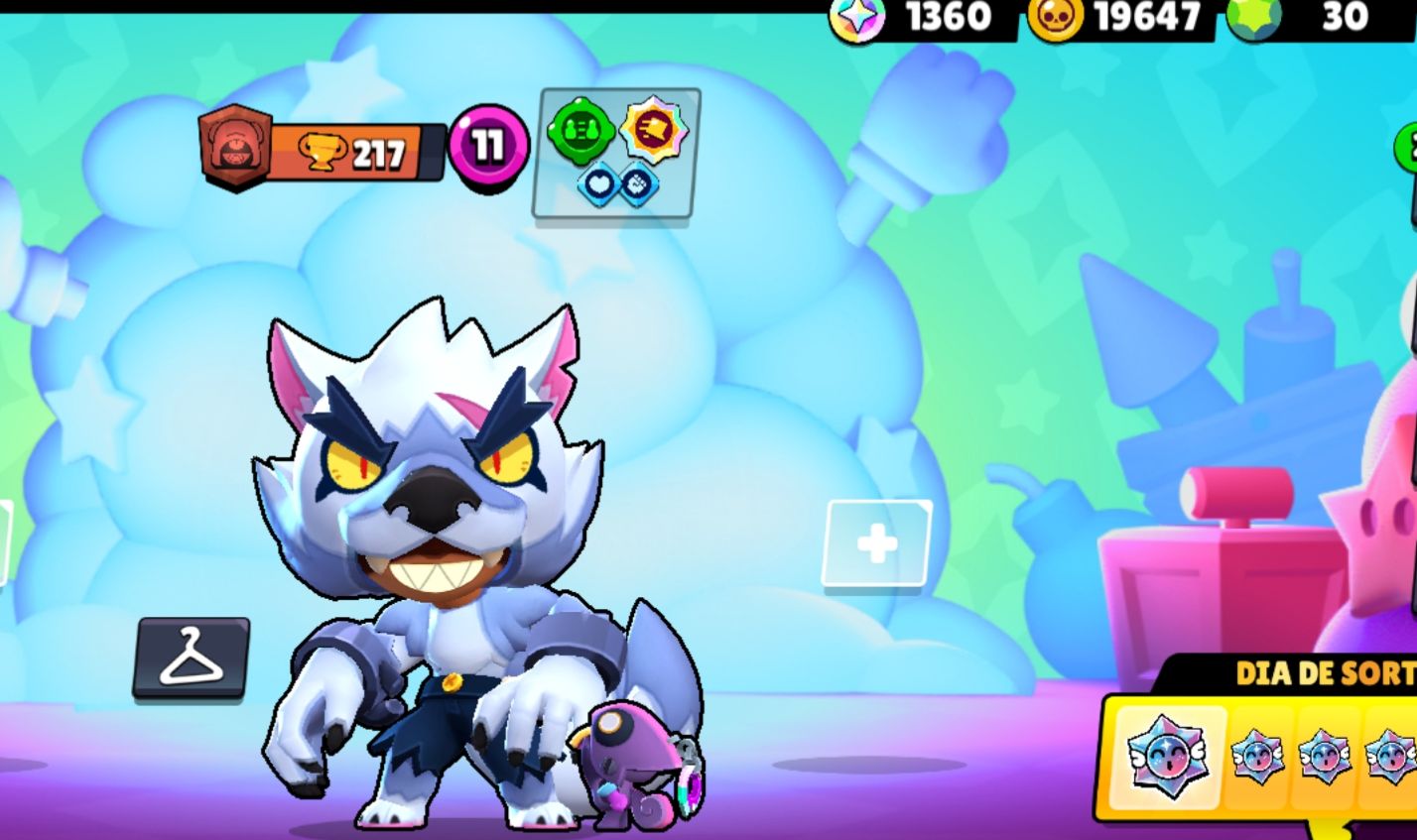 Conta de braw stars 13K de troféu,e muitas skins