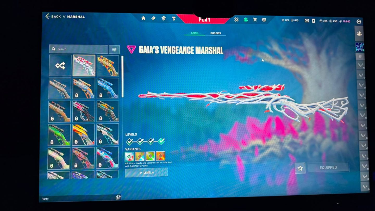 CONTA VALORANT À VENDA SKINS RARAS