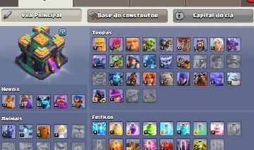 Conta clash of clans cv 14 com 6 construtores e bolo do 5 aniversario