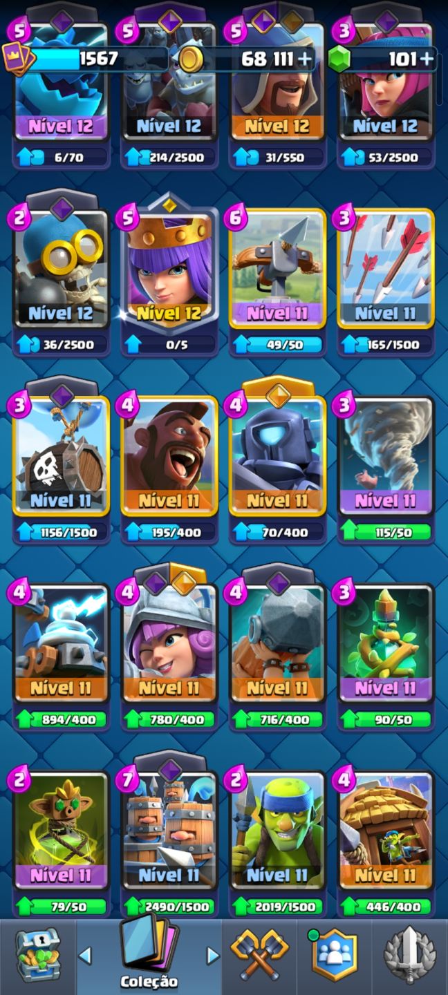 Conta clash royale