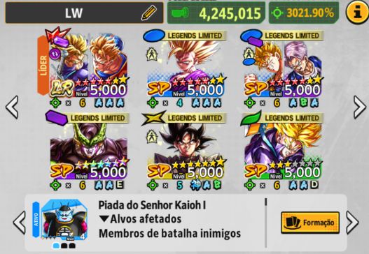 Dragon ball legends, 2 Lr, time full estrelado meta pronta PvP
