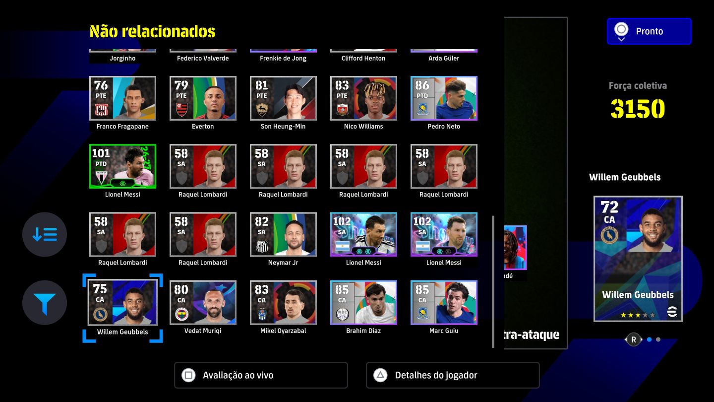 Conta EFOOTBALL PS5/PS4/PSN