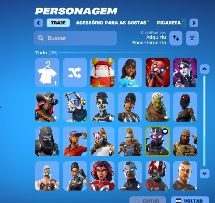 Conta Fortnite Barata | 36 Skins+900 V-Bucks | Picaretas, Asas delta e Emotes
