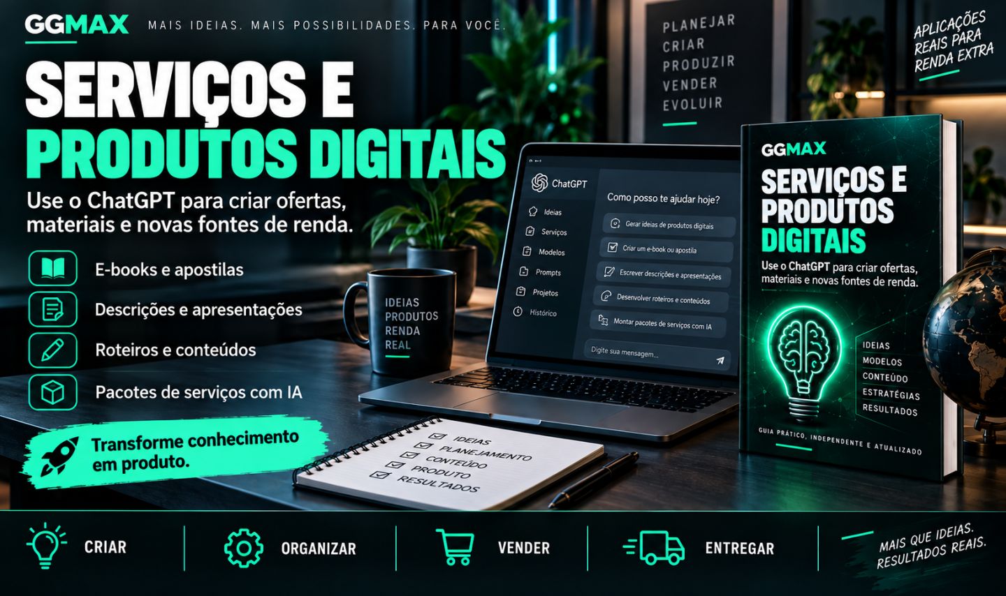 GANHE DINHEIRO COM O CHATGPT - Ideias práticas para criar serviços com IA