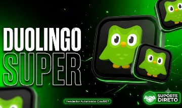 DUOLINGO SUPER PREMIUM - 1 MÊS ACESSO COMPLETO - VIDAS ILIMITADAS - ENVIO DIRETO