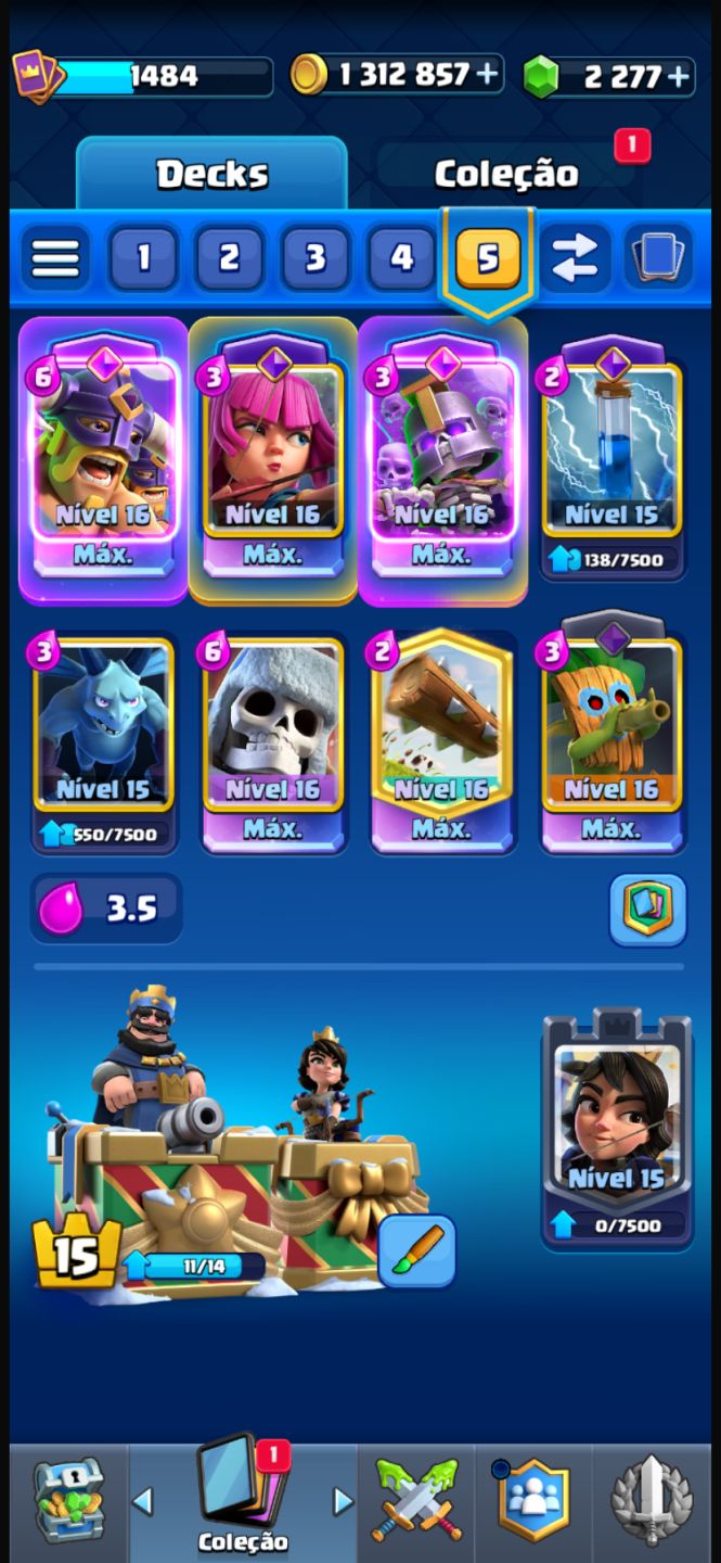 Conta Clash Royale