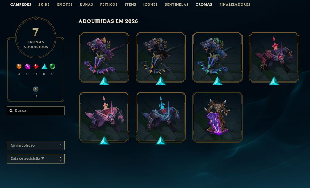 Conta de lol SMURF LVL42| PLATINA 2 | SKIN LENDÁRIA DEUS REI DARIUS | FULL DADOS