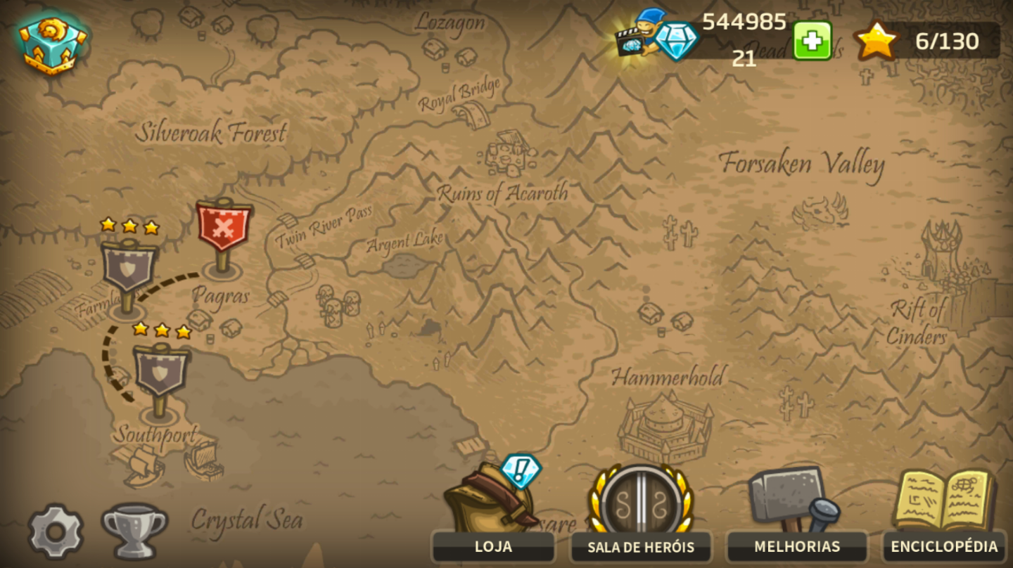 KINGDOM RUSH - TOWER DEFENSE | CONTAS COM: 50M DIAMANTES + HERÓIS | TOP VENDAS