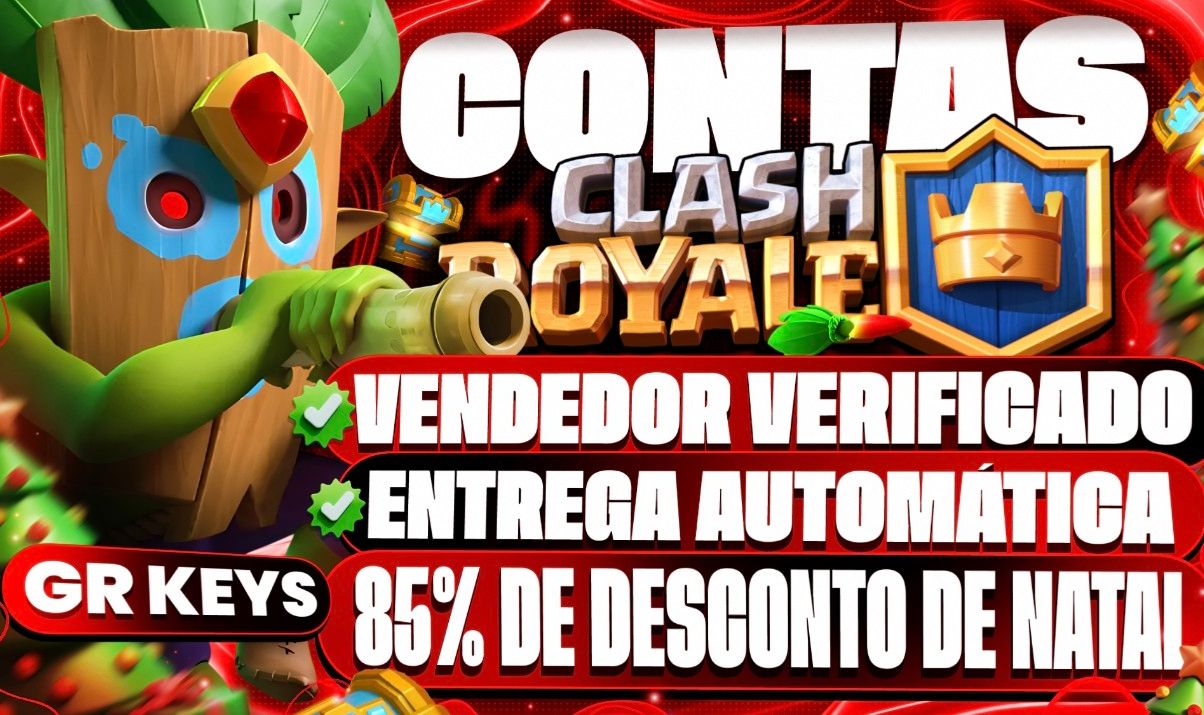 CONTAS CLASH ROYALE (85% DE DESCONTO )