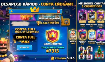 CONTA FULL MAX 12K TROFÉUS | MAIOR CAMPEÃO RANK 7313 | QUASE TUDO NV 15 ELITE