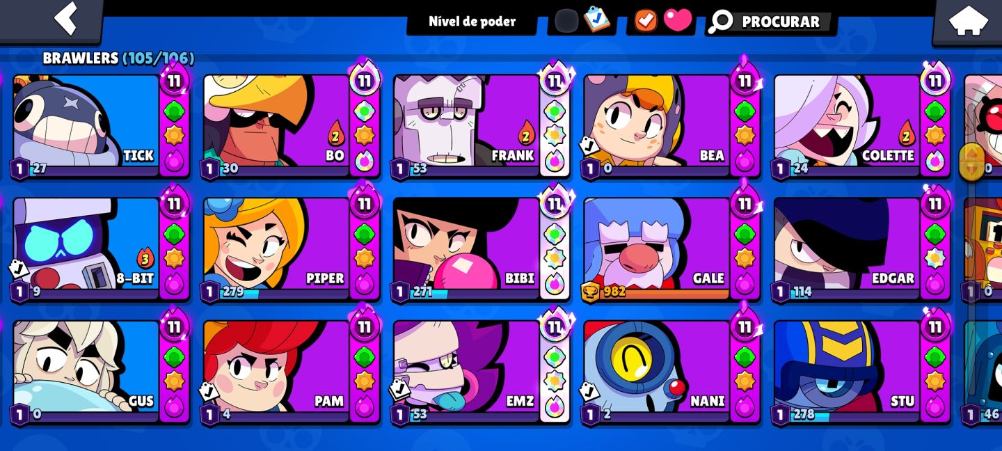 CONTA SUPER RARA DE BRAWL STARS