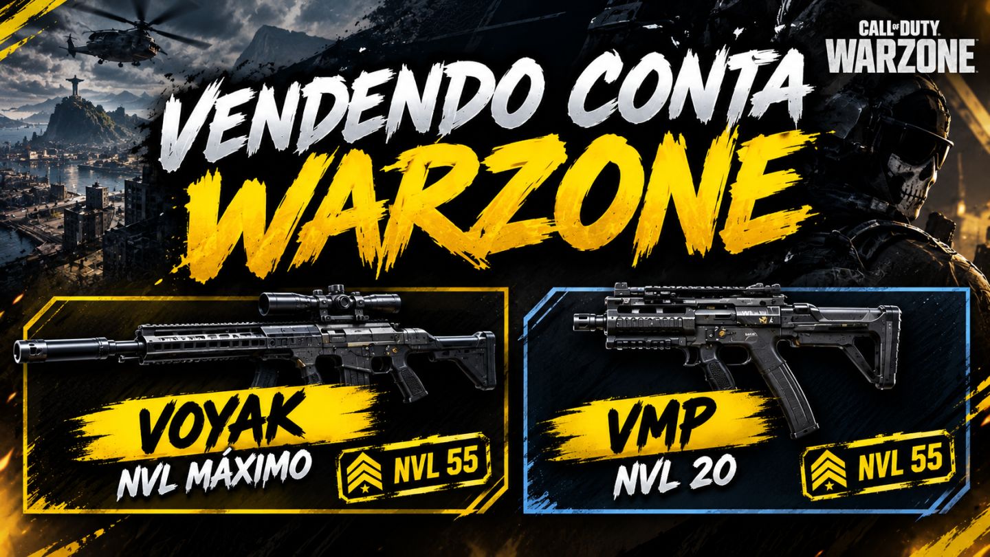 Conta Warzone NVL 55 + VOYAK levei máximo+ vmp NVL 20