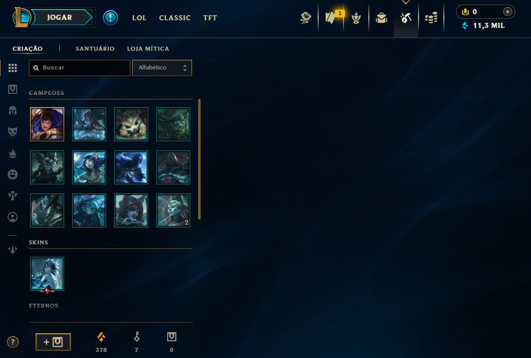 Conta lol lvl 70 diamante 3 boa para main ou smurf