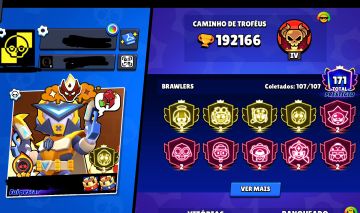 Conta Brawl Stars com Mestre Rank! Fama Meteorica 2 | Exclusiva | OS 2 FRANK REI