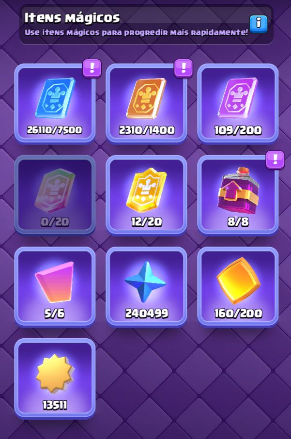 CONTA FULL CLASH ROYALE - EMBLEMA 10 ANOS