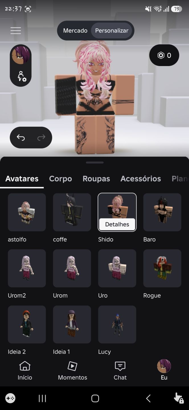 Conta roblox com muitas skins femininas