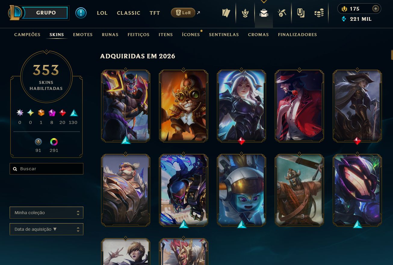 Conta main a venda