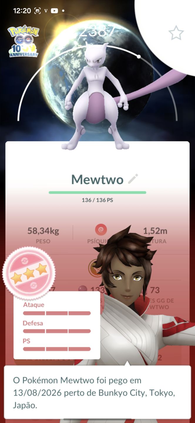 2 lendários shiny fundo + 1 lendário shiny + pokemons 100%- conta pokemon go