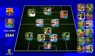 Conta Efootball - Box Lionel Messi/Paolo Maldini/Ronaldinho Gaúcho