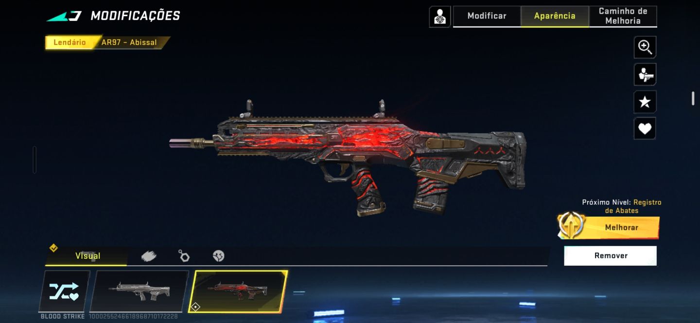 Conta blood com aug eterna+ lâmina força sombria+ultras+lendárias!