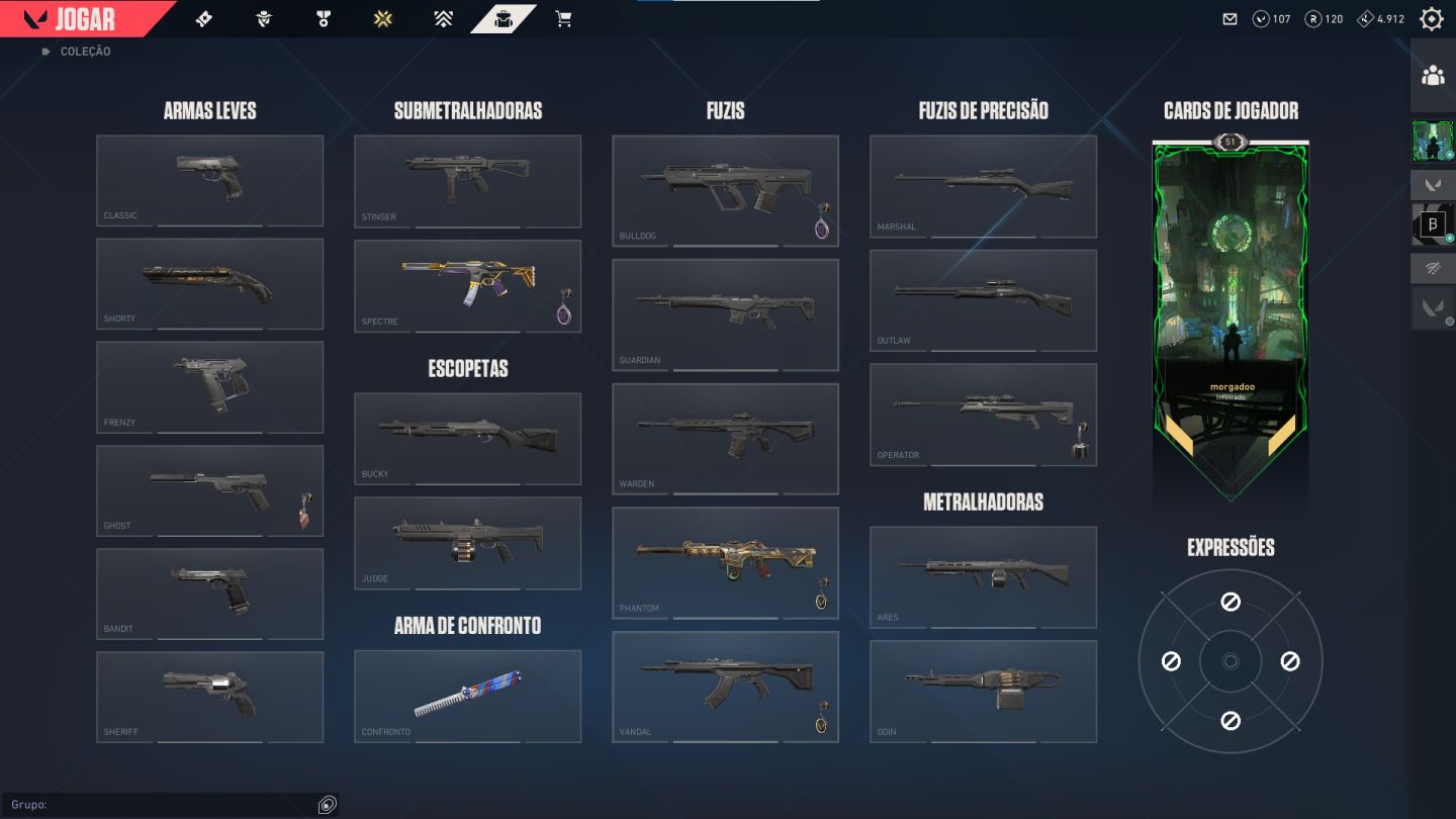 Conta Valorant - Skin de Faca e Phantom e Spectre