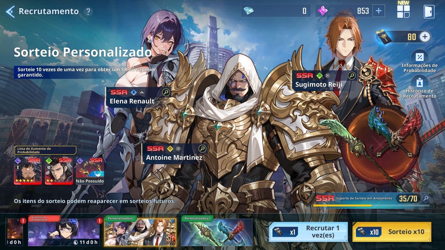 CONTA SOLO LEVELING: ARISE MUITOS SSR + RECURSOS
