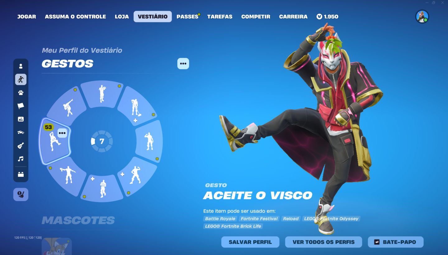 Conta Fortnite | 52 Skins | 1.950 v bcuks | PASSES DE BATALHA OG DO FORTNITE |