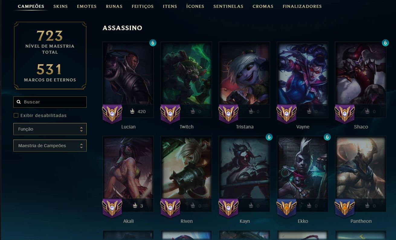 CONTA DE LOL MAIN AD