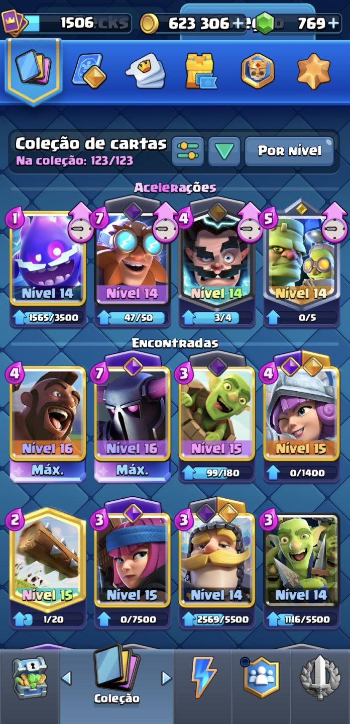 CONTA CLASH ROYALE COMPLETA | 11K TROFÉUS + TODAS AS CARTAS