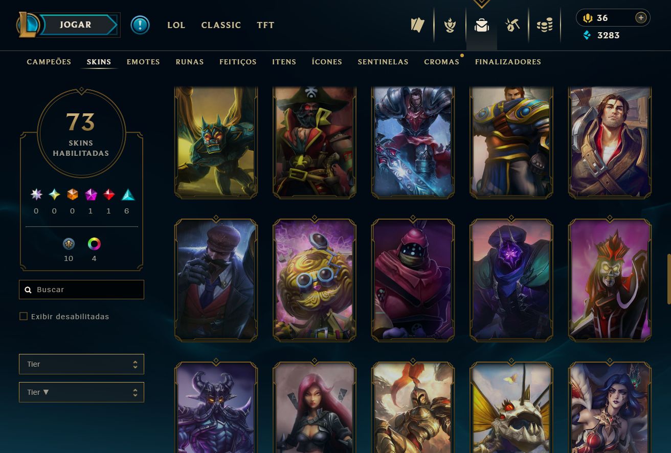 [ACESSO IMEDIATO] Ouro IV 73 Skins 80 Campeões