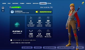 Conta LVL 759 | MAIOR RANK PLATINA II | RANKED/LIGA ABERTO - Entrega Automática