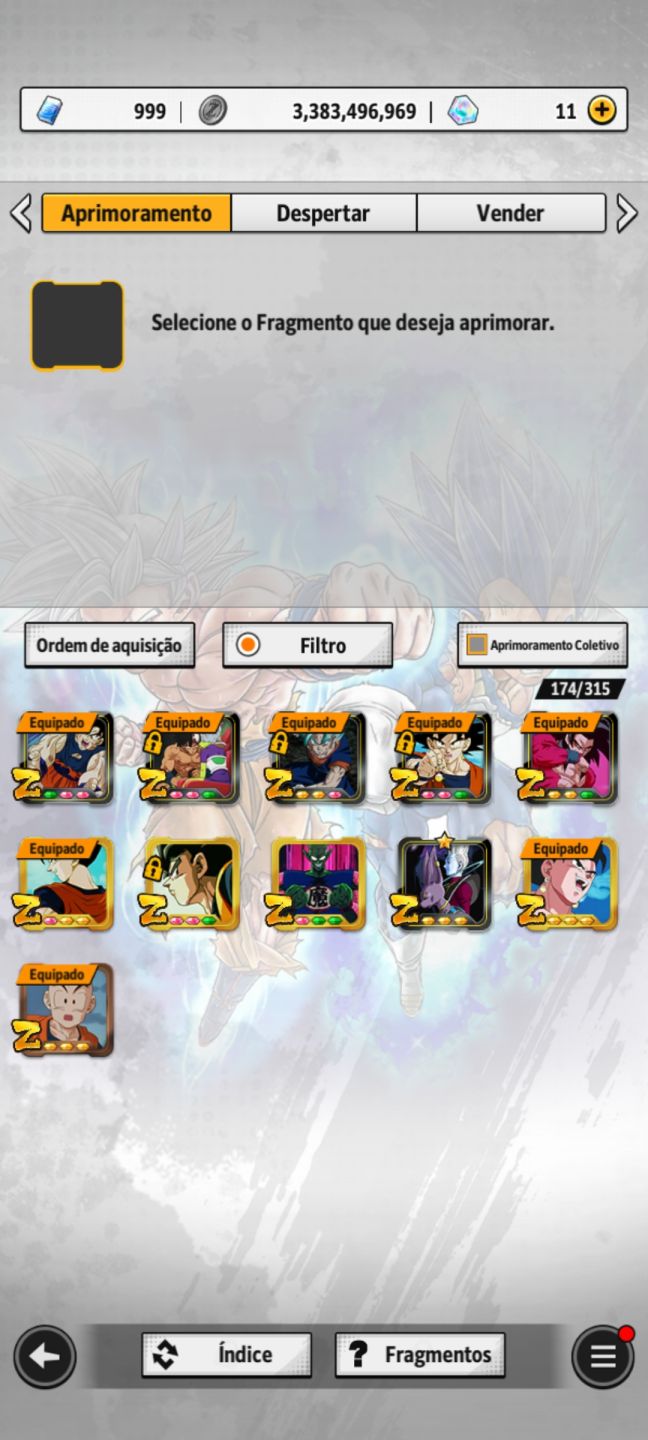 Conta end game dragon ball legends com 12 ultras